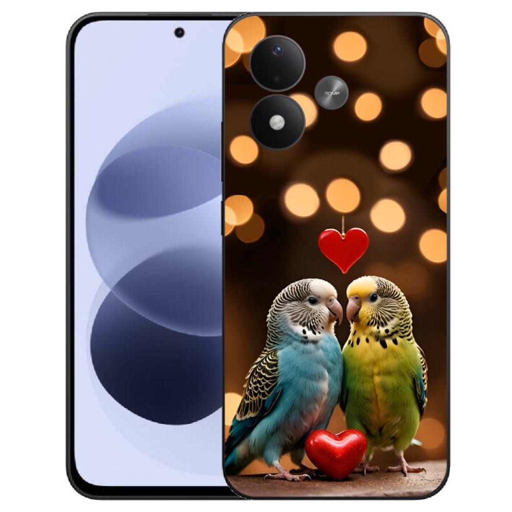 mmCase géltok a Xiaomi Redmi Note 17 4G/5G-hez – szerelmes papagájok