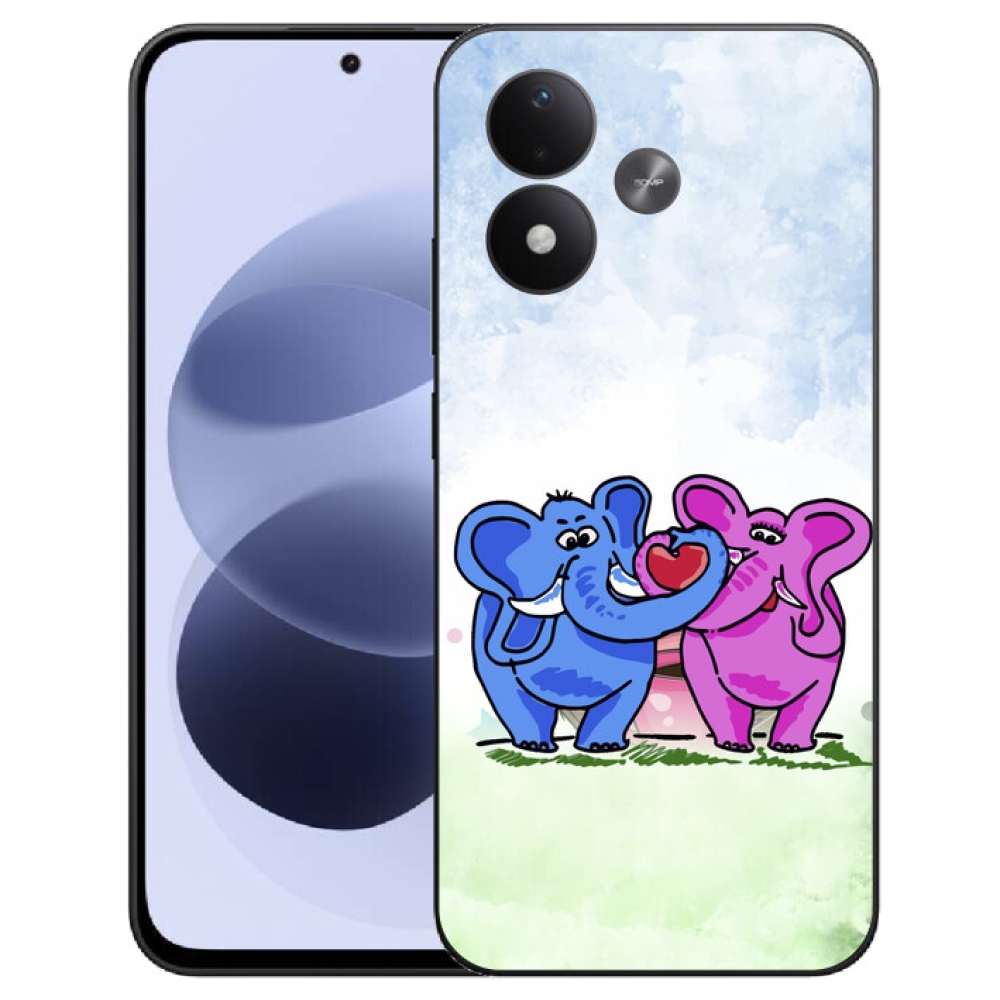 mmCase géltok a Xiaomi Redmi Note 17 4G/5G-hez – szerelmes elefántok