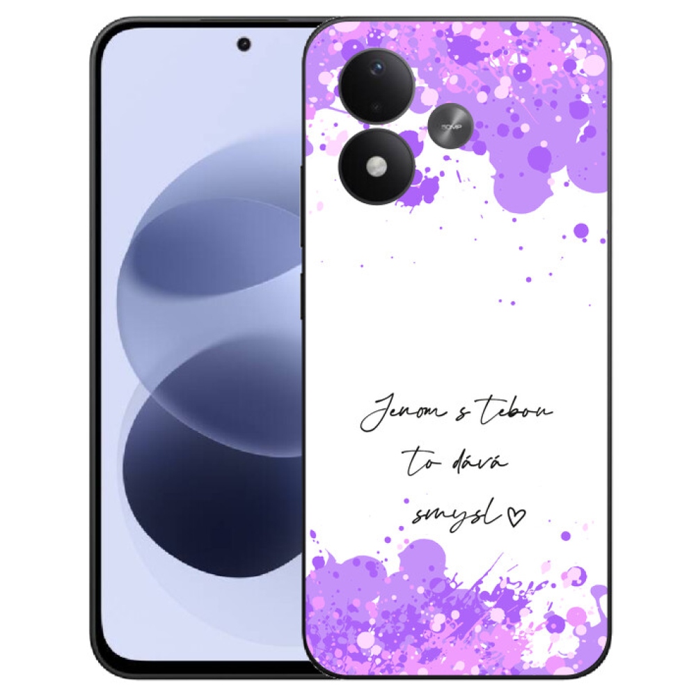 mmCase géltok a Xiaomi Redmi Note 17 4G/5G-hez – „Szerelmes” felirat fehér háttérrel