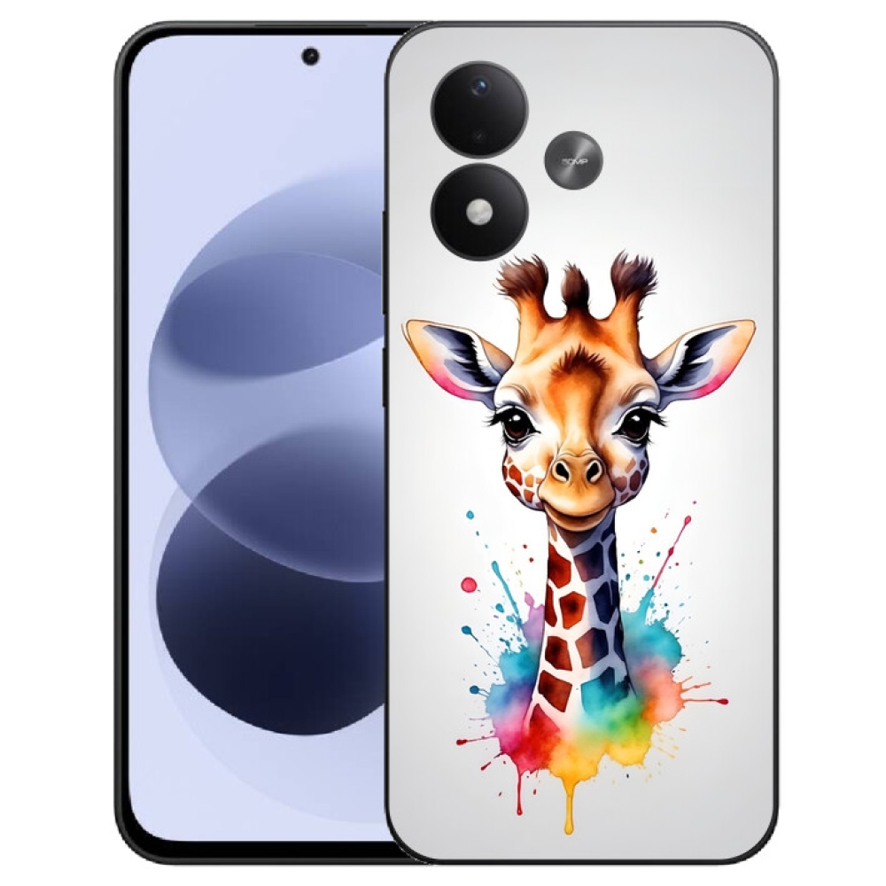 mmCase gél tok a Xiaomi Redmi Note 17 4G/5G-hez – zsiráf 1