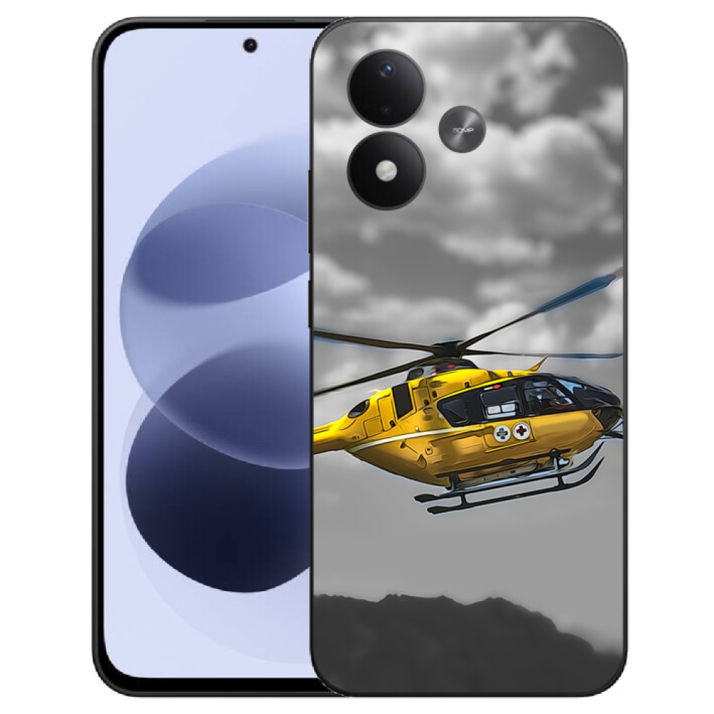mmCase géltok a Xiaomi Redmi Note 17 4G/5G-hez – sárga helikopter