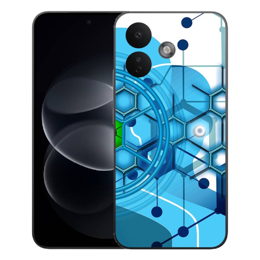 mmCase gél tok a Xiaomi Redmi Note 17 Pro 5G-hez – absztrakt minta 2