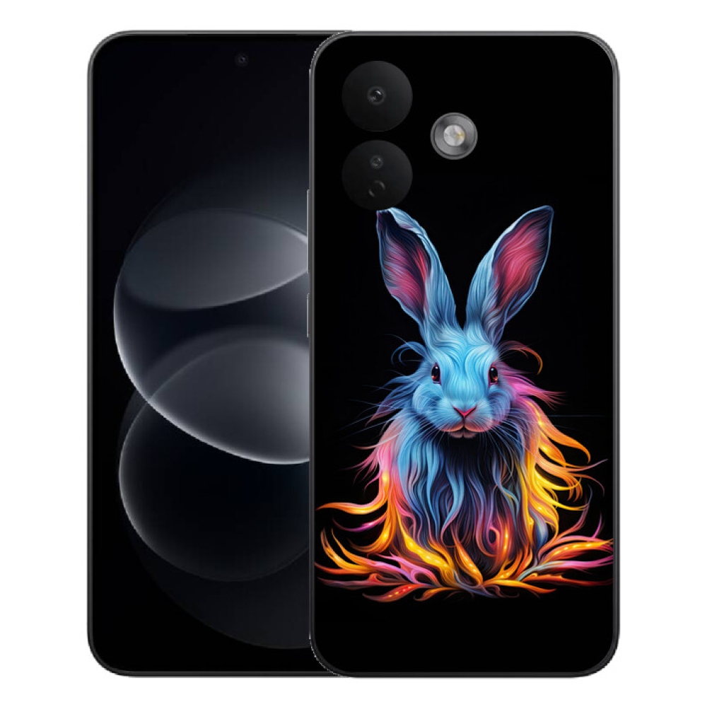 mmCase gél tok a Xiaomi Redmi Note 17 Pro 5G-hez – absztrakt nyúl