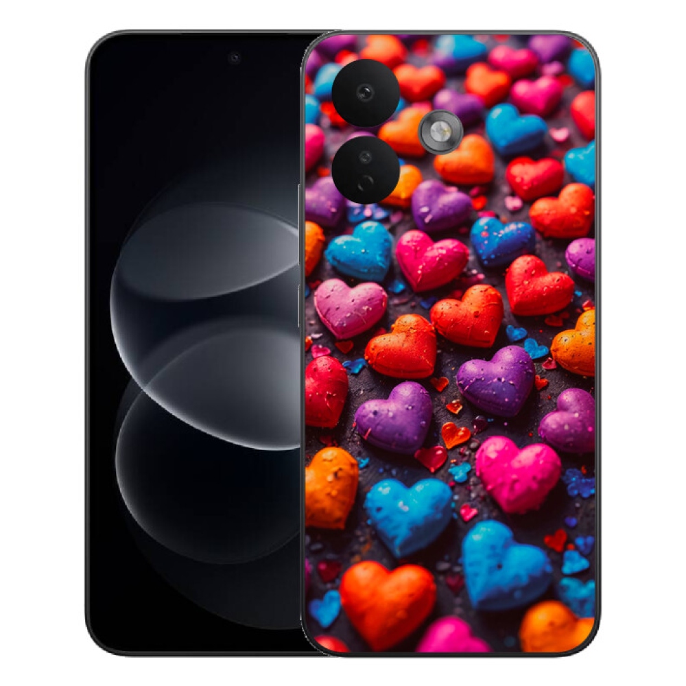 mmCase géltok a Xiaomi Redmi Note 17 Pro 5G-hez – színes szívek