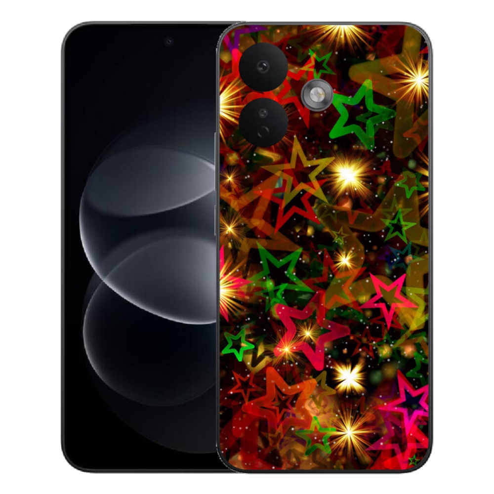 mmCase gél tok a Xiaomi Redmi Note 17 Pro 5G-hez – színes csillagok