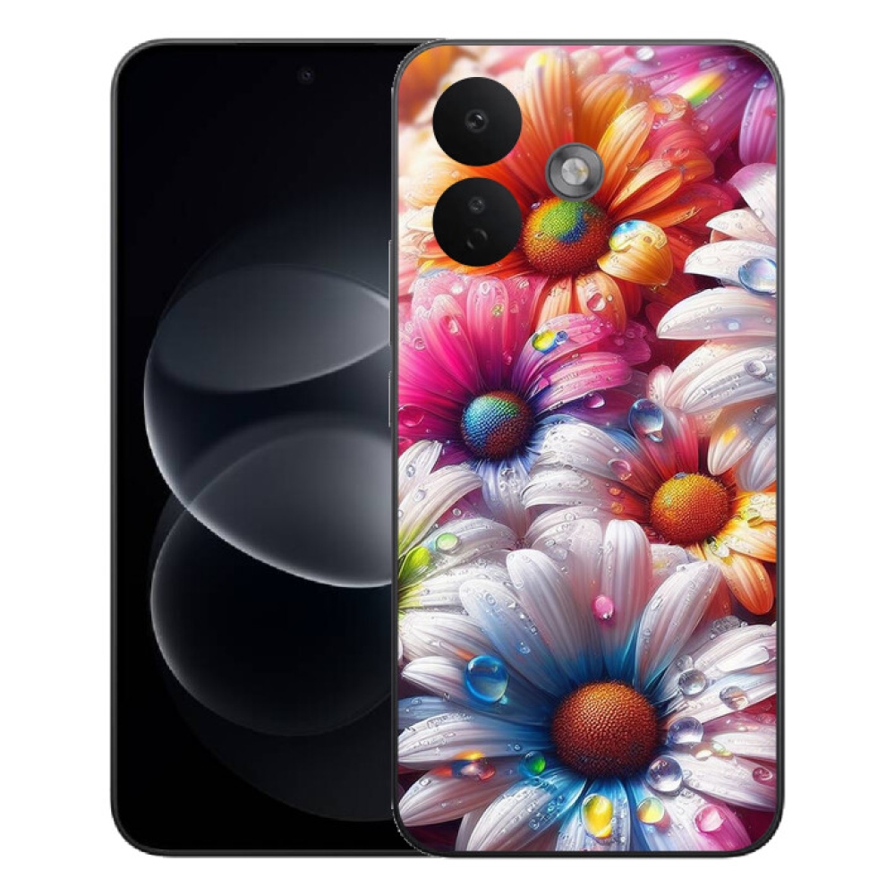 mmCase gél tok a Xiaomi Redmi Note 17 Pro 5G-hez – színes margaréták
