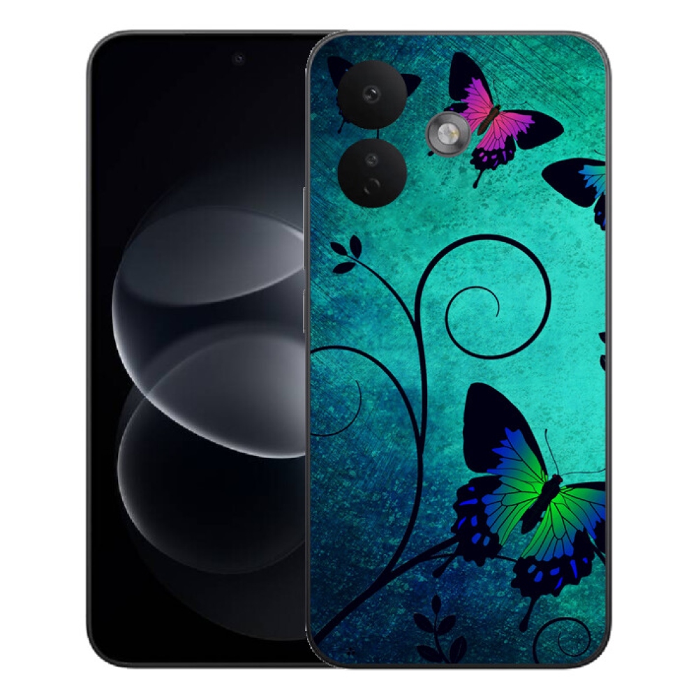 mmCase gél tok a Xiaomi Redmi Note 17 Pro 5G-hez – színes pillangók