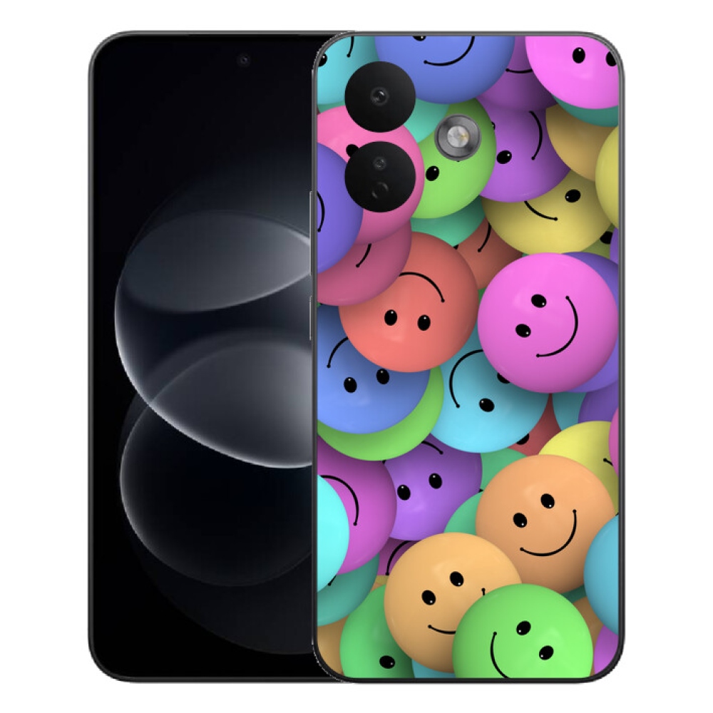 mmCase gél tok a Xiaomi Redmi Note 17 Pro 5G-hez – színes smiley-k