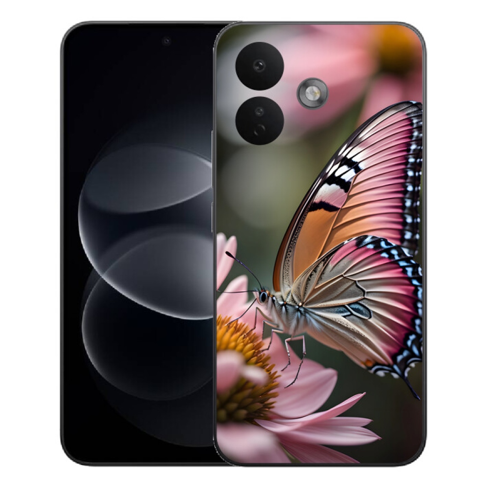 mmCase gél tok a Xiaomi Redmi Note 17 Pro 5G-hez – színes pillangó