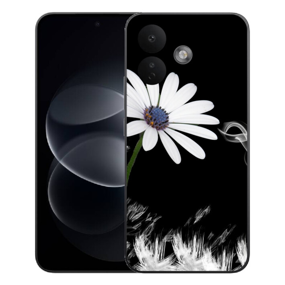mmCase gél tok a Xiaomi Redmi Note 17 Pro 5G-hez – fehér virág