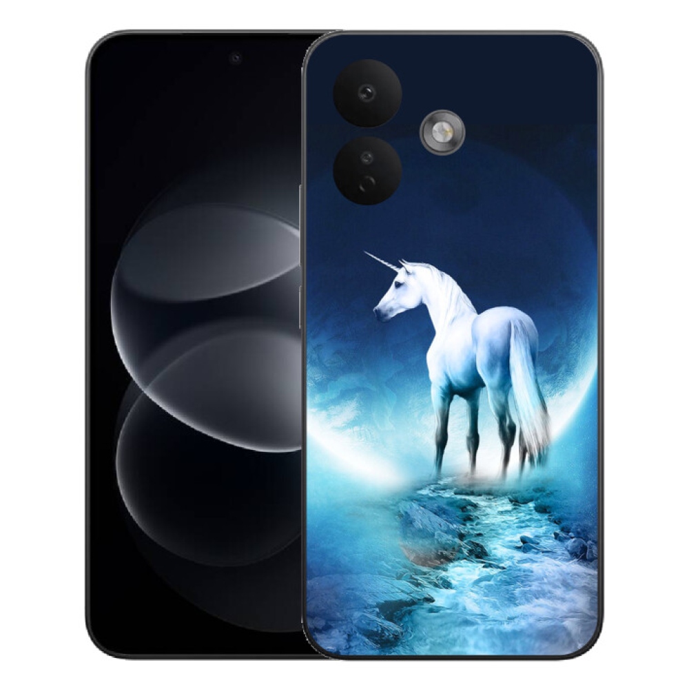 mmCase géltok a Xiaomi Redmi Note 17 Pro 5G-hez – fehér egyszarvú