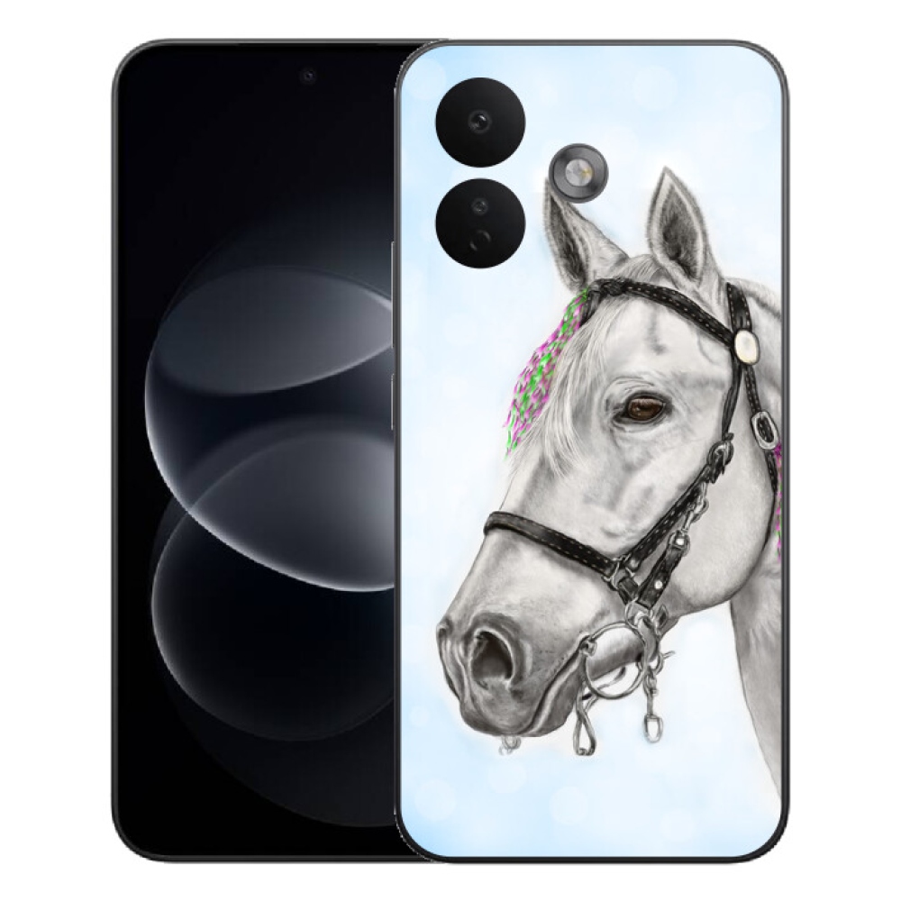 mmCase géltok a Xiaomi Redmi Note 17 Pro 5G-hez – fehér ló 1