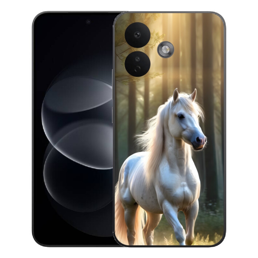 mmCase géltok a Xiaomi Redmi Note 17 Pro 5G-hez – fehér ló 3