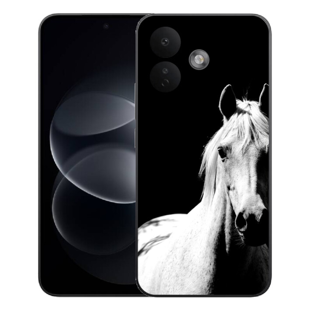 mmCase géltok a Xiaomi Redmi Note 17 Pro 5G-hez – fehér ló 5