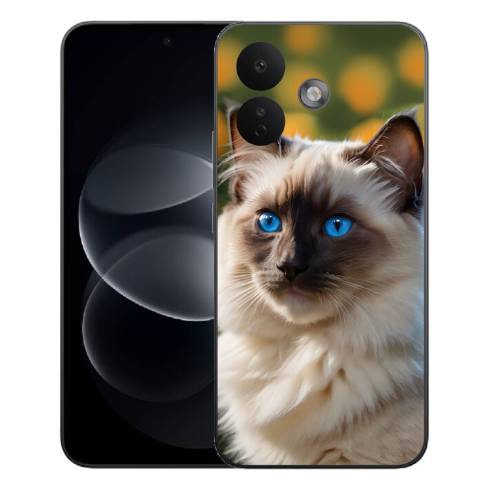 mmCase géltok a Xiaomi Redmi Note 17 Pro 5G-hez – fehér ragdoll