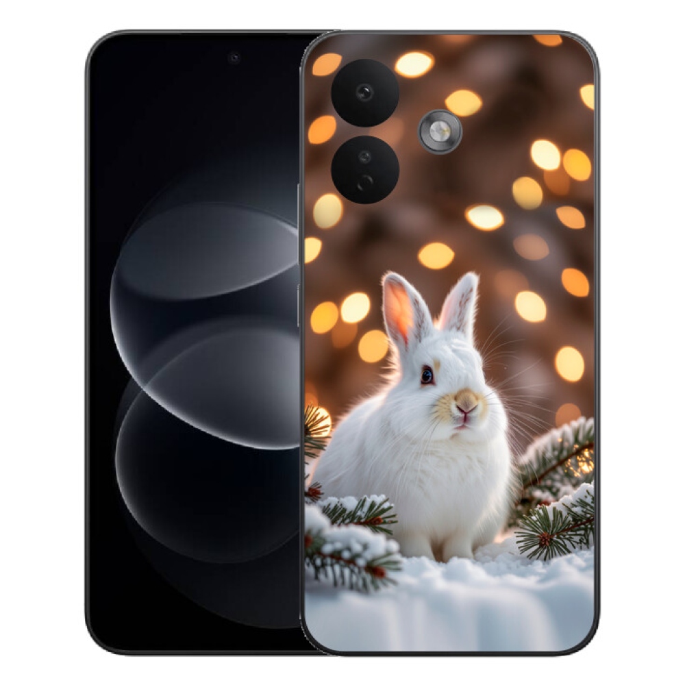mmCase gél tok a Xiaomi Redmi Note 17 Pro 5G-hez – fehér nyúl