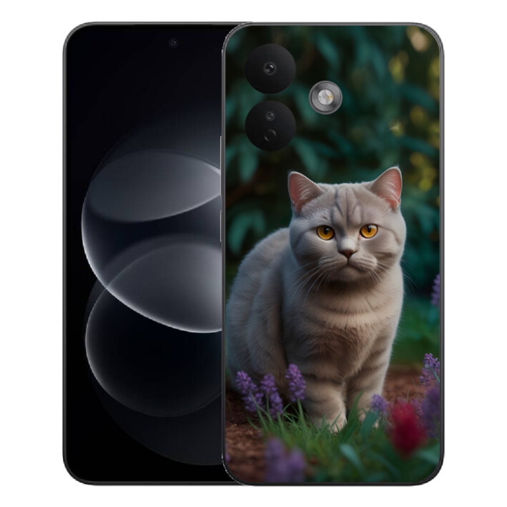 mmCase gél tok a Xiaomi Redmi Note 17 Pro 5G-hez – brit macska
