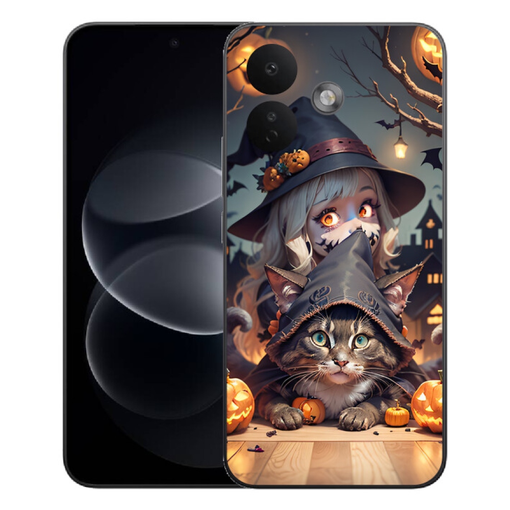 mmCase gél tok a Xiaomi Redmi Note 17 Pro 5G-hez – boszorkány macskával