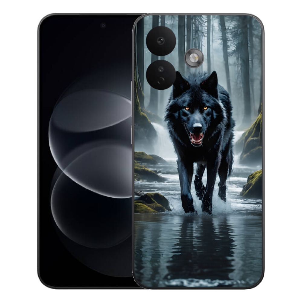 mmCase gél tok a Xiaomi Redmi Note 17 Pro 5G-hez – fekete farkas