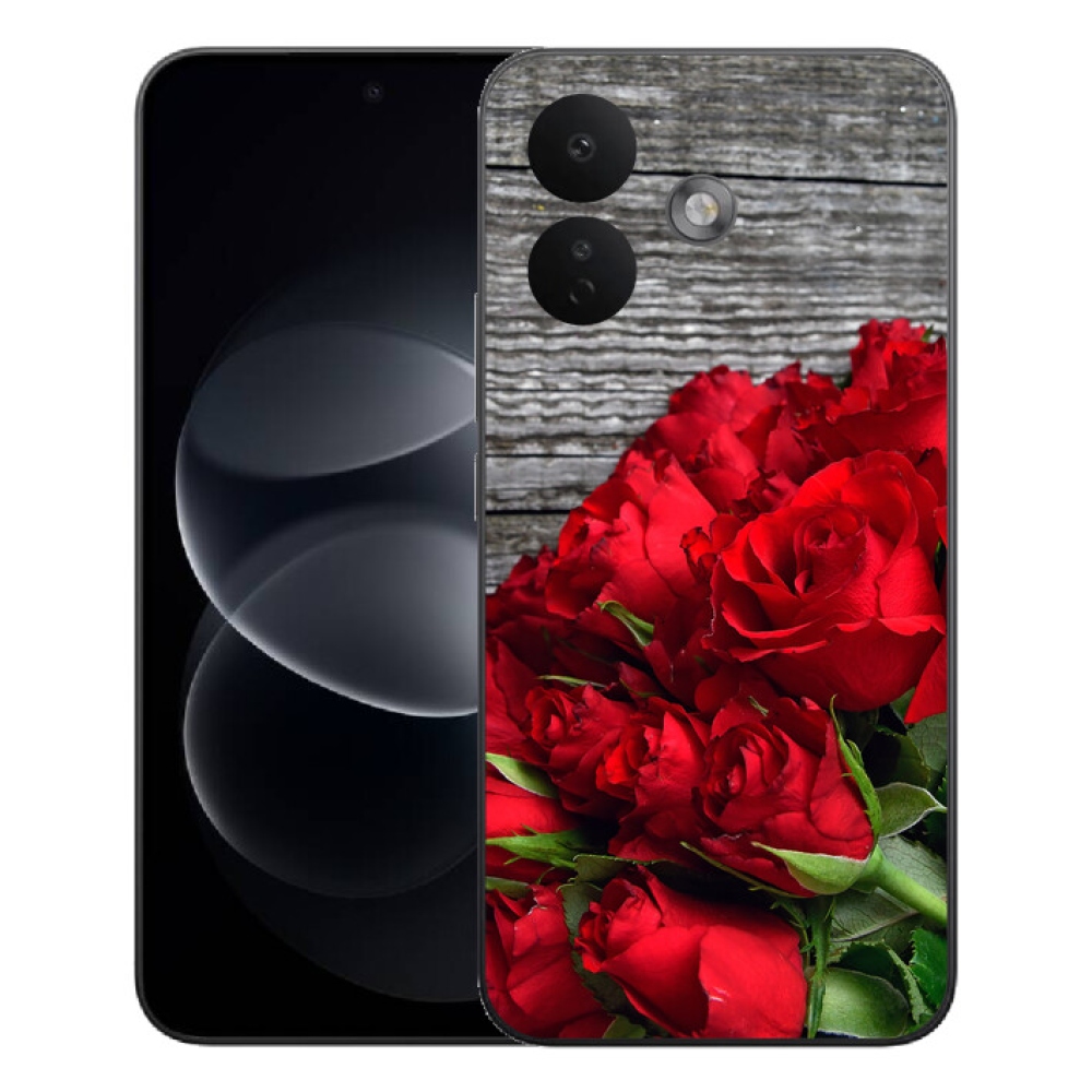mmCase gél tok a Xiaomi Redmi Note 17 Pro 5G-hez – vörös rózsák