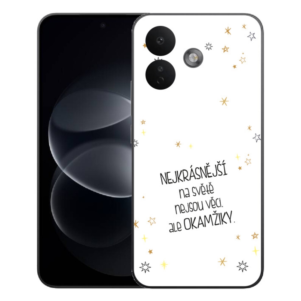 mmCase gél tok a Xiaomi Redmi Note 17 Pro 5G-hez – idézet 4, fehér háttérrel