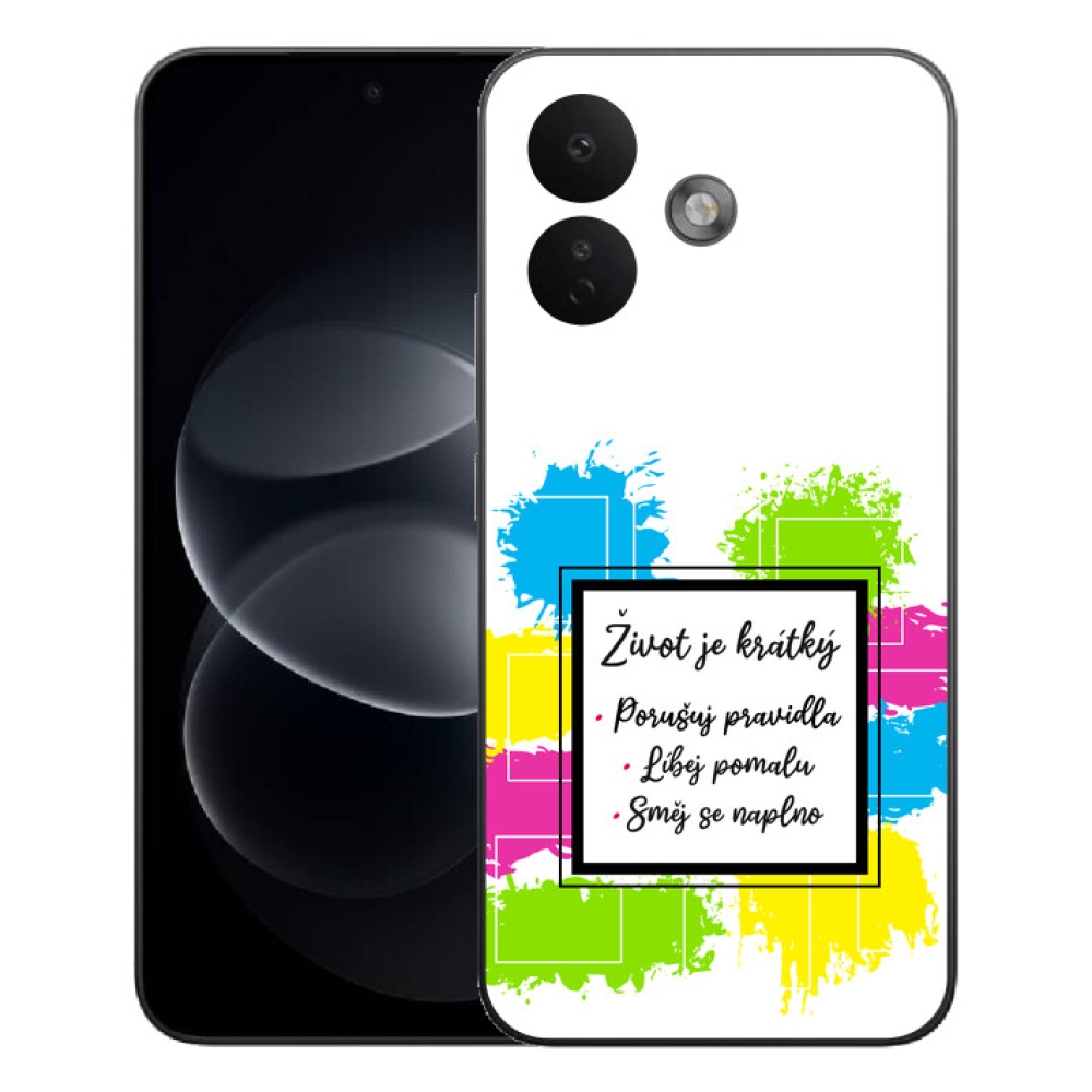 mmCase gél tok a Xiaomi Redmi Note 17 Pro 5G-hez – idézet 5, fehér háttérrel