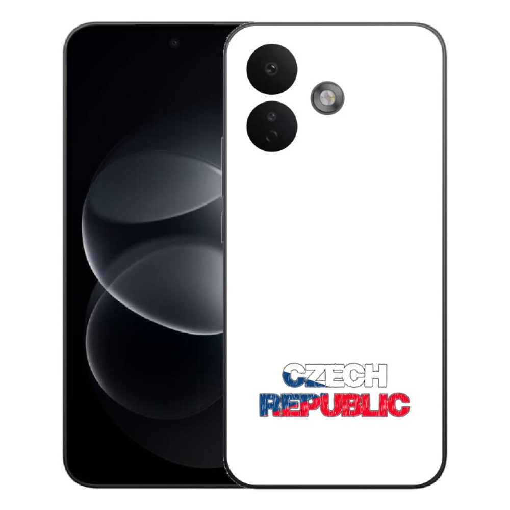 mmCase gél tok a Xiaomi Redmi Note 17 Pro 5G-hez – Cseh Köztársaság, fehér háttér
