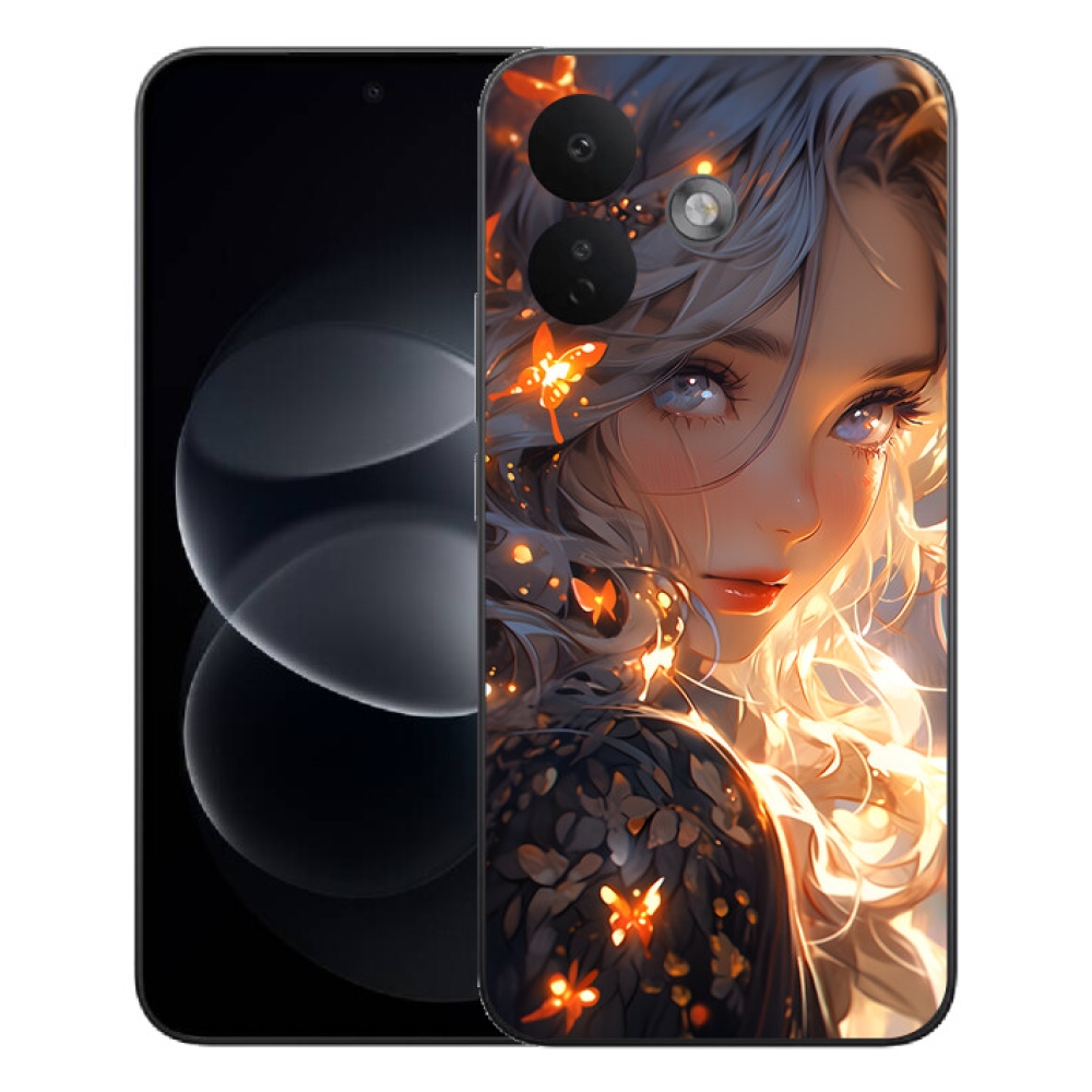 mmCase gél tok a Xiaomi Redmi Note 17 Pro 5G-hez – lány és pillangók