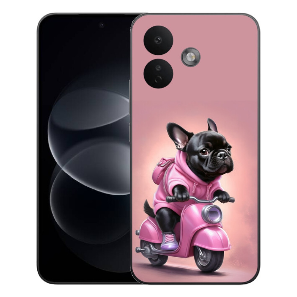 mmCase gél tok a Xiaomi Redmi Note 17 Pro 5G-hez – francia buldog robogón