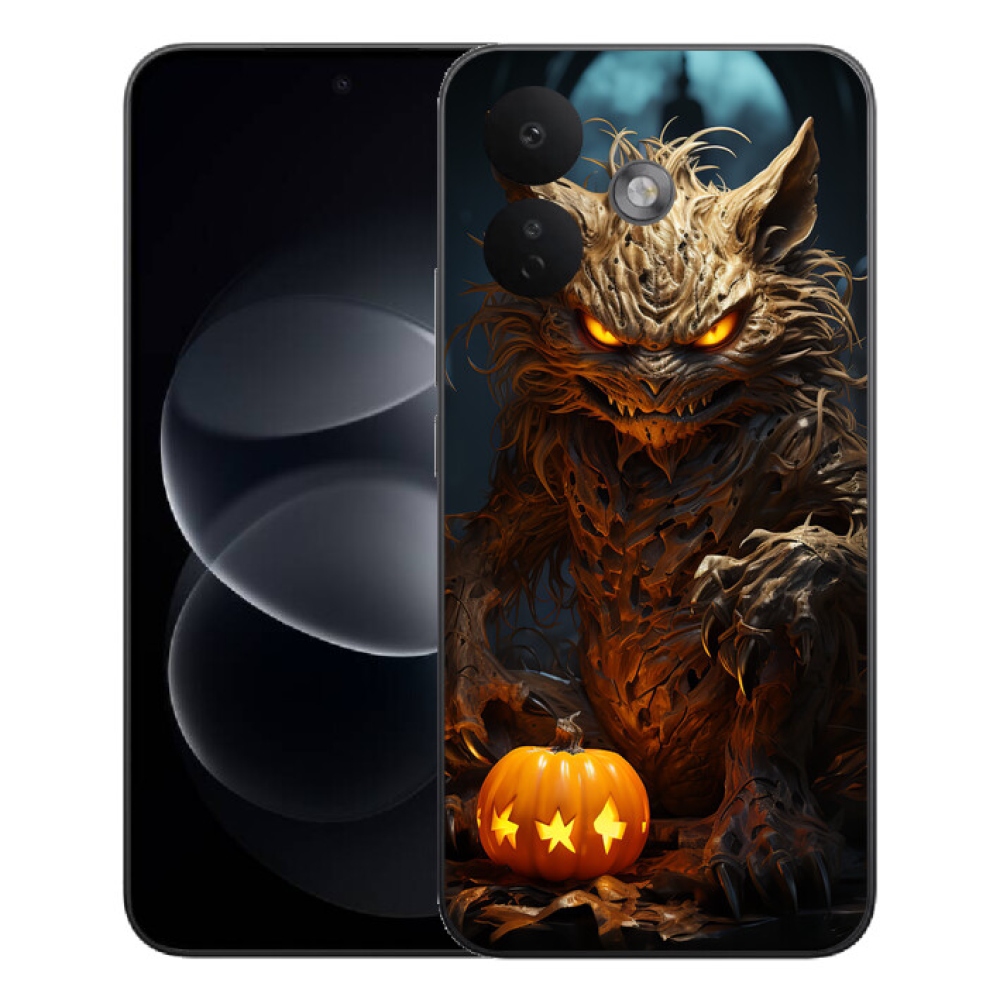 mmCase gél tok a Xiaomi Redmi Note 17 Pro 5G-hez – halloweeni szörny
