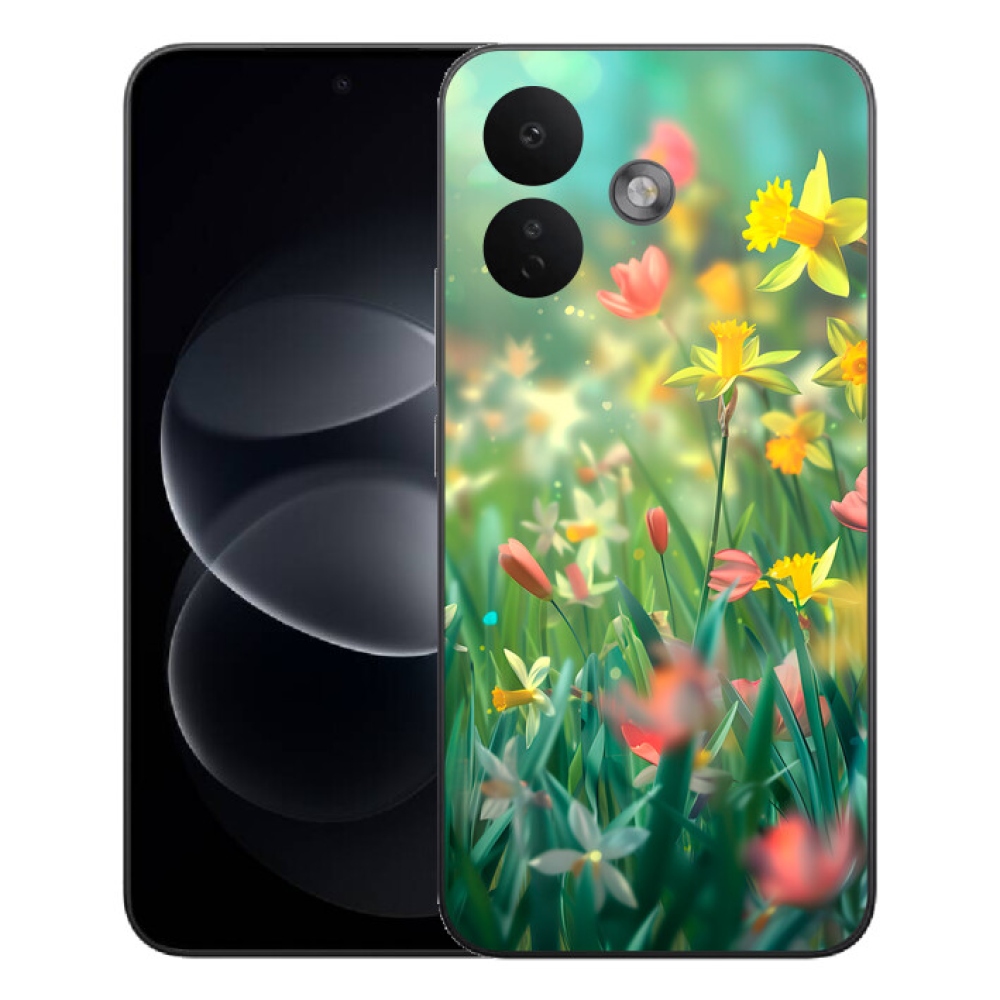 mmCase gél tok a Xiaomi Redmi Note 17 Pro 5G-hez – tavaszi virágok