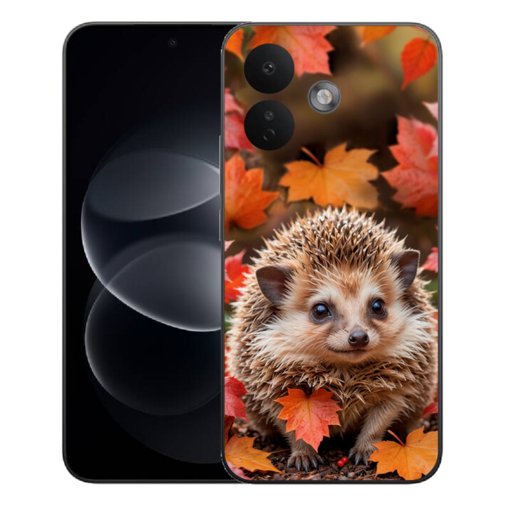 mmCase gél tok a Xiaomi Redmi Note 17 Pro 5G-hez – sün a levelek között