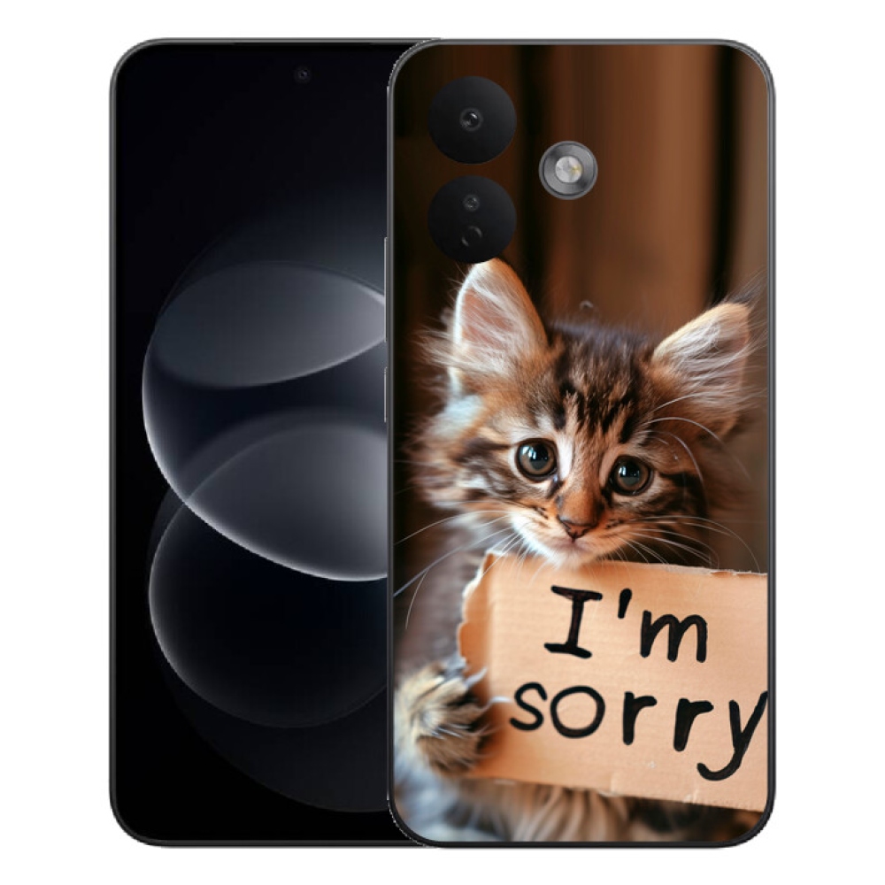 mmCase gél tok a Xiaomi Redmi Note 17 Pro 5G-hez – macskás mintával
