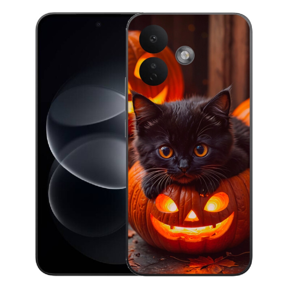 mmCase gél tok a Xiaomi Redmi Note 17 Pro 5G-hez – cica és sütőtök