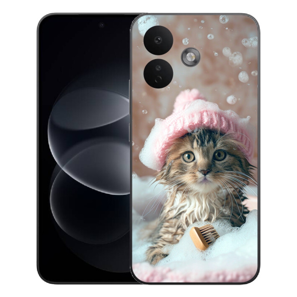 mmCase gél tok a Xiaomi Redmi Note 17 Pro 5G-hez – cica és fürdő