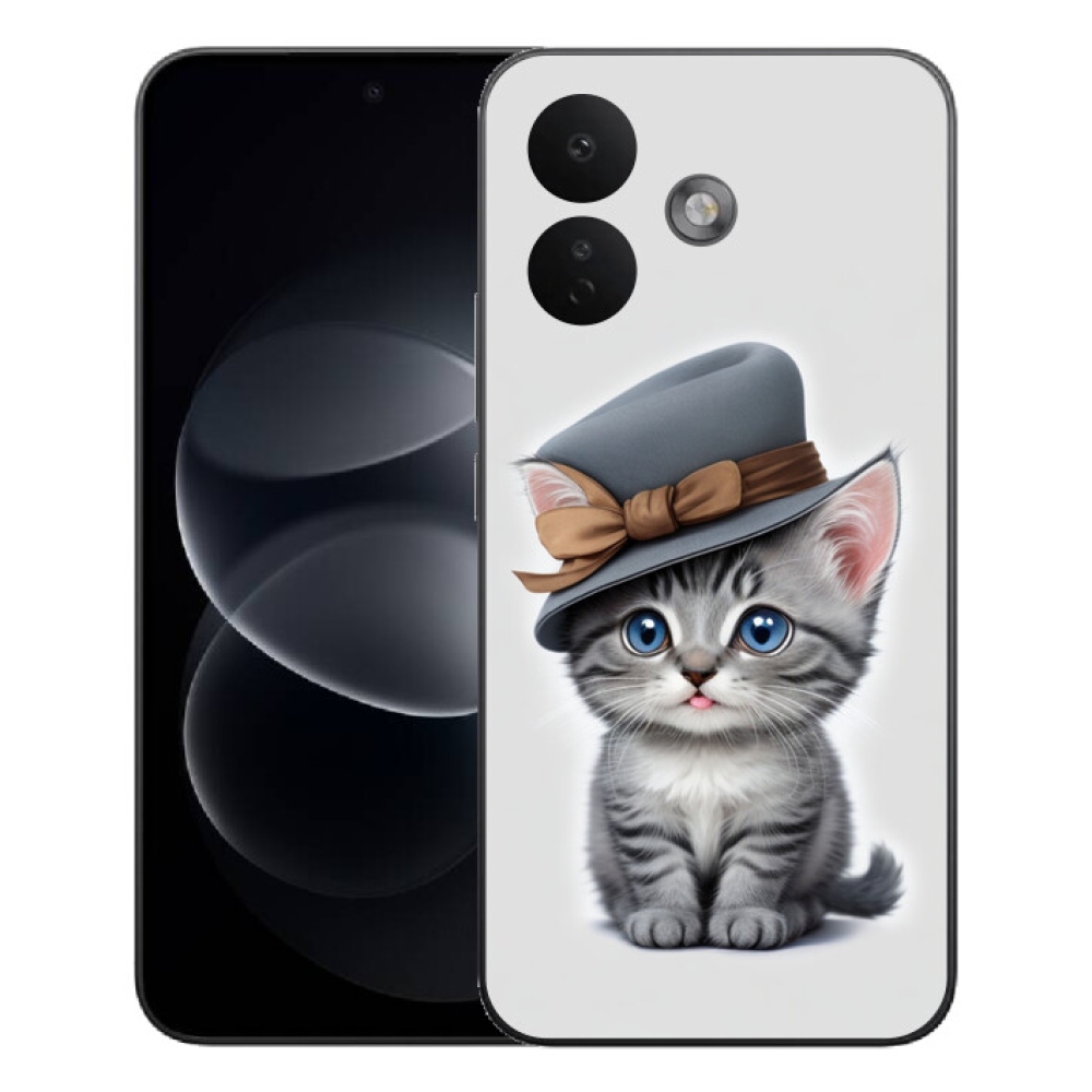 mmCase gél tok a Xiaomi Redmi Note 17 Pro 5G-hez – kalapos cica