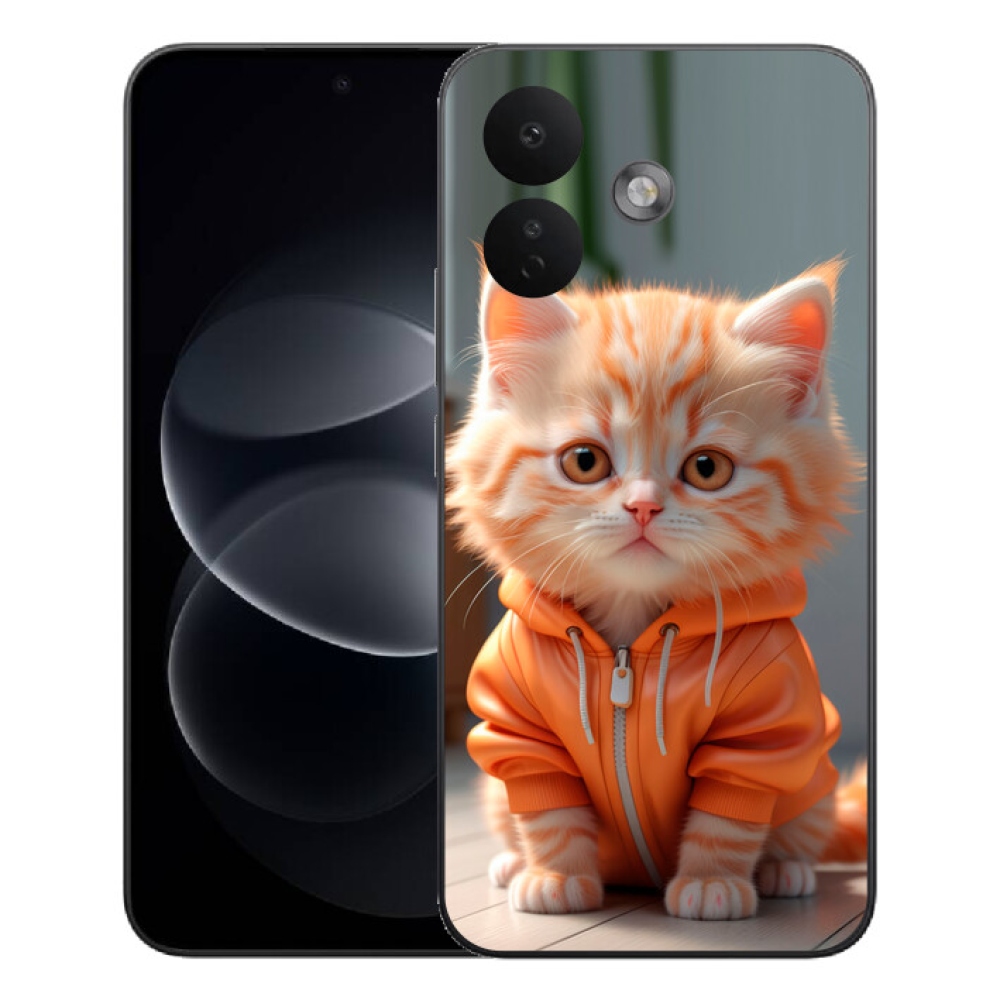 mmCase gél tok a Xiaomi Redmi Note 17 Pro 5G-hez – pulóveres cica