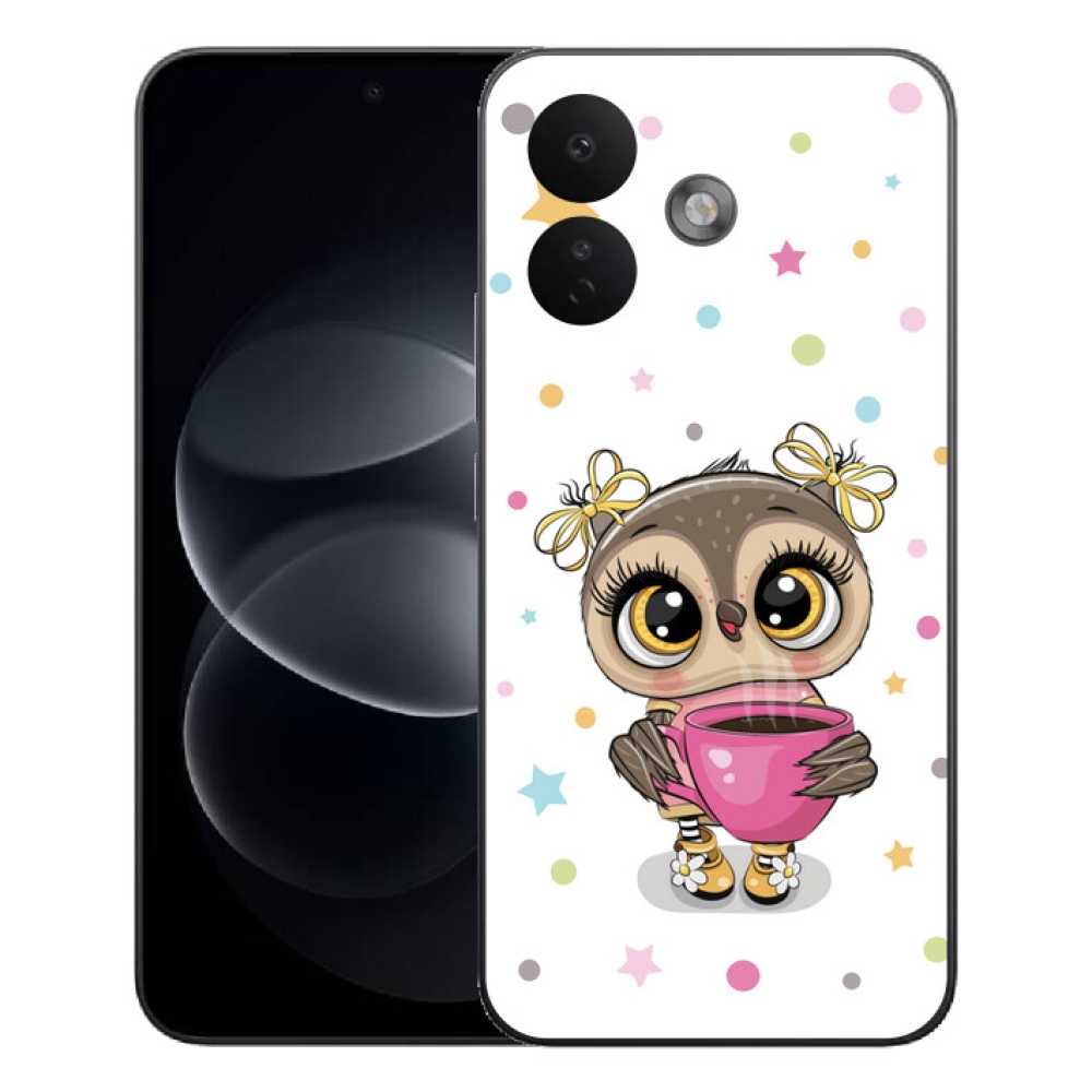 mmCase gél tok a Xiaomi Redmi Note 17 Pro 5G-hez – rajzolt bagoly