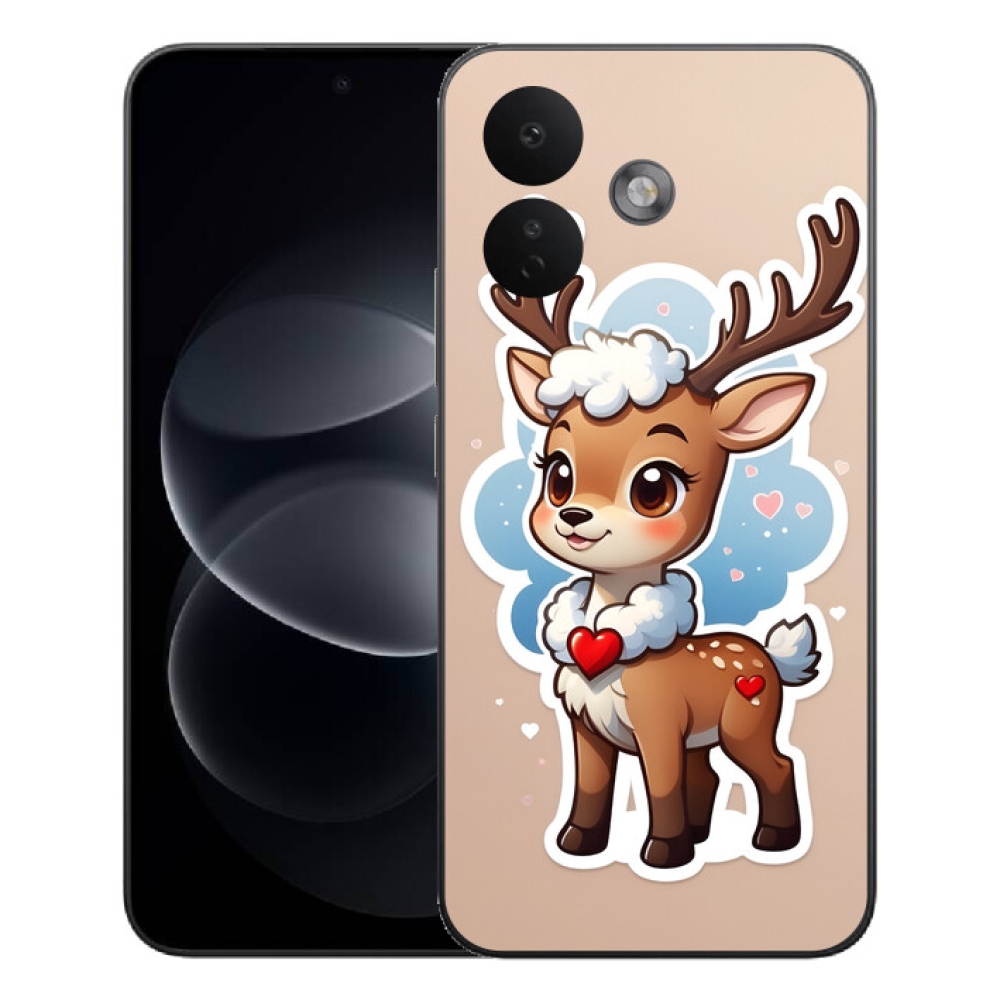 mmCase géltok a Xiaomi Redmi Note 17 Pro 5G-hez – rajzolt rénszarvas
