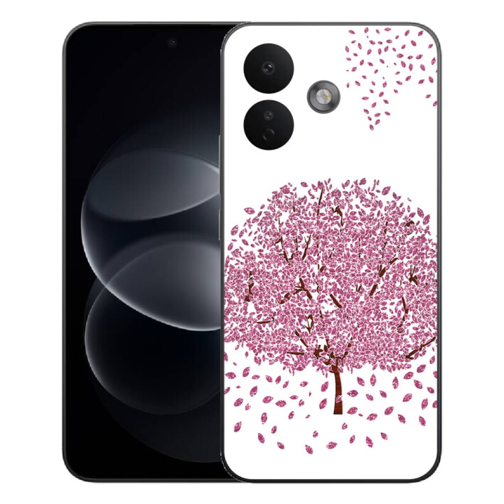mmCase géltok a Xiaomi Redmi Note 17 Pro 5G-hez – rajzolt fa levelekkel