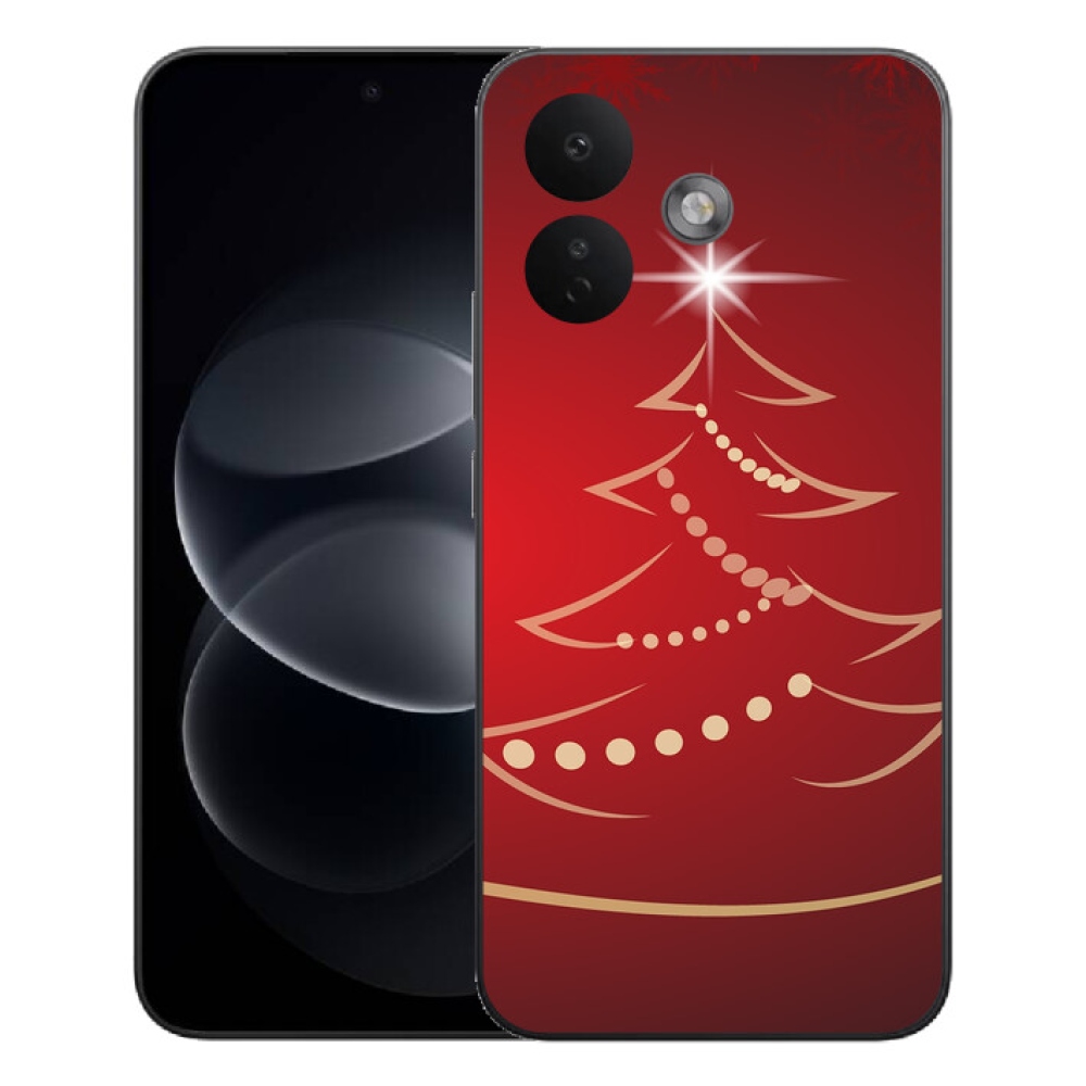 mmCase gél tok a Xiaomi Redmi Note 17 Pro 5G-hez – rajzolt karácsonyfa