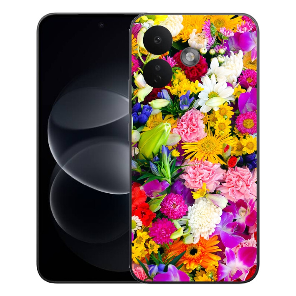 mmCase gél tok a Xiaomi Redmi Note 17 Pro 5G-hez – virágok 12