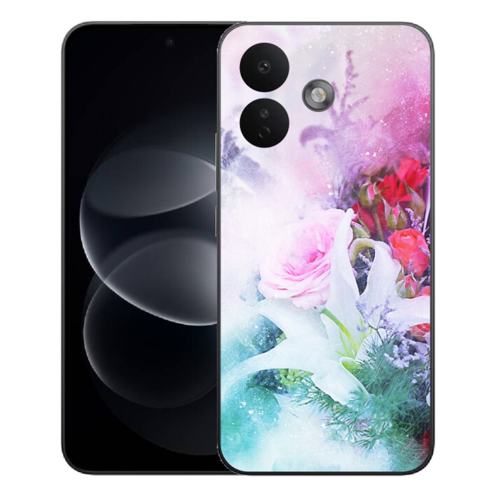 mmCase gél tok a Xiaomi Redmi Note 17 Pro 5G-hez – virágok 4