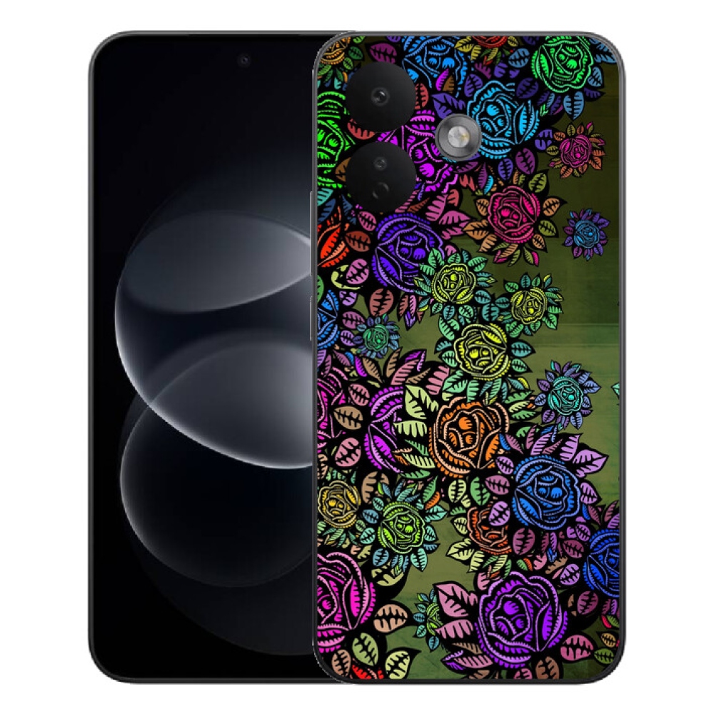 mmCase gél tok a Xiaomi Redmi Note 17 Pro 5G-hez – virágok 6