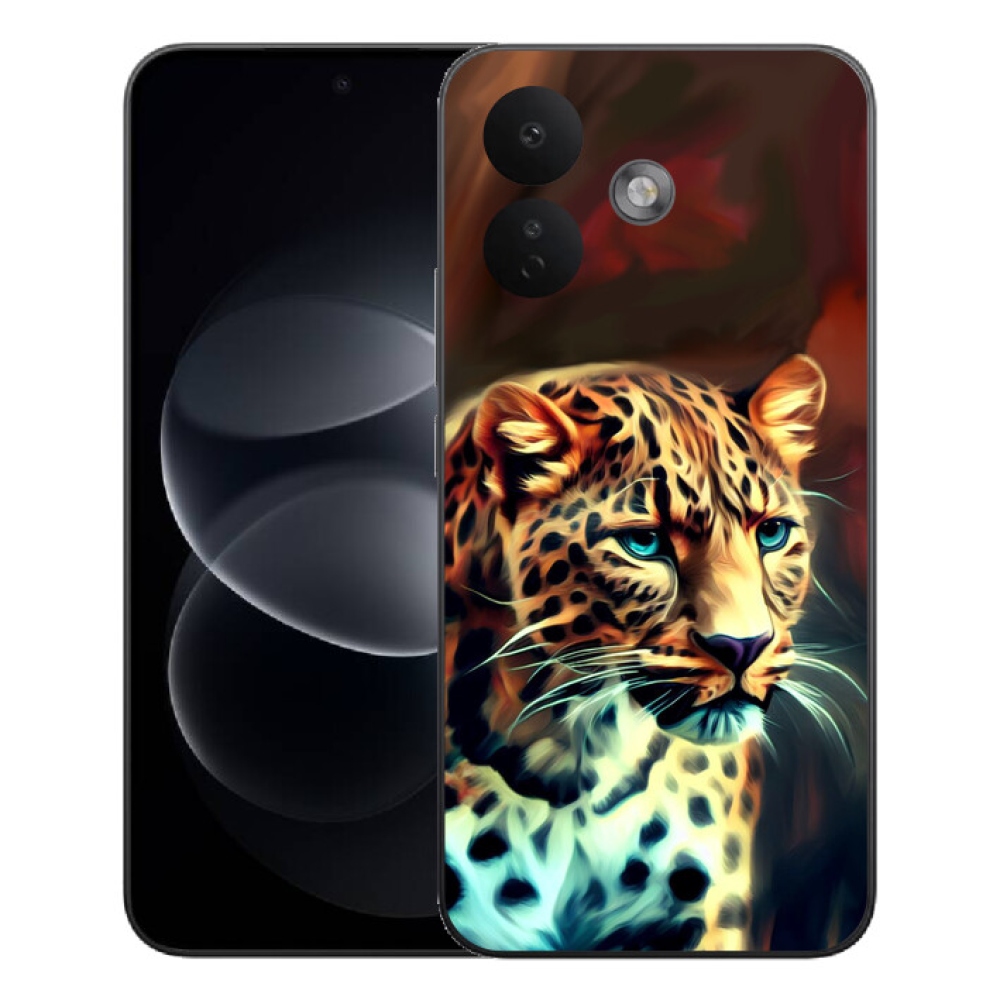 mmCase gél tok a Xiaomi Redmi Note 17 Pro 5G-hez – leopárdminta