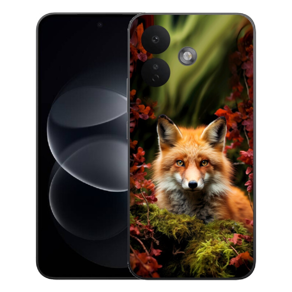 mmCase géltok a Xiaomi Redmi Note 17 Pro 5G-hez – róka az erdőben