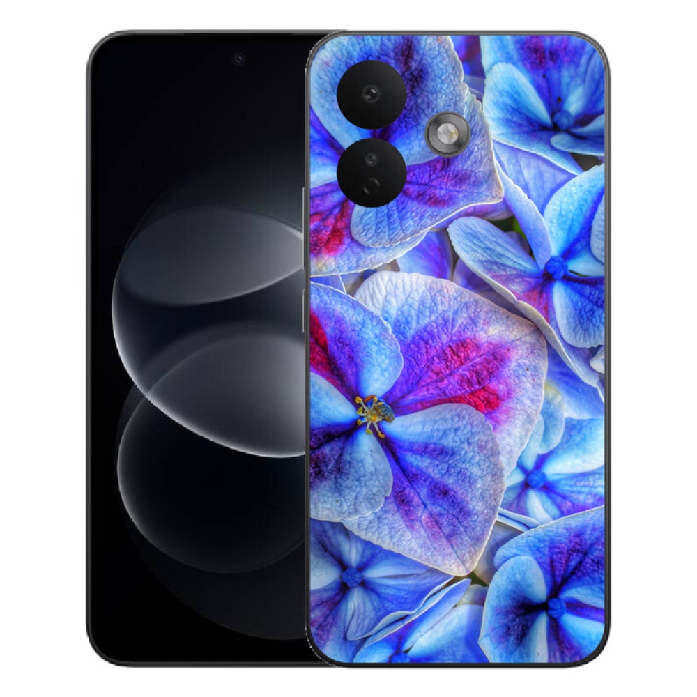 mmCase gél tok a Xiaomi Redmi Note 17 Pro 5G-hez – kék virágok 1