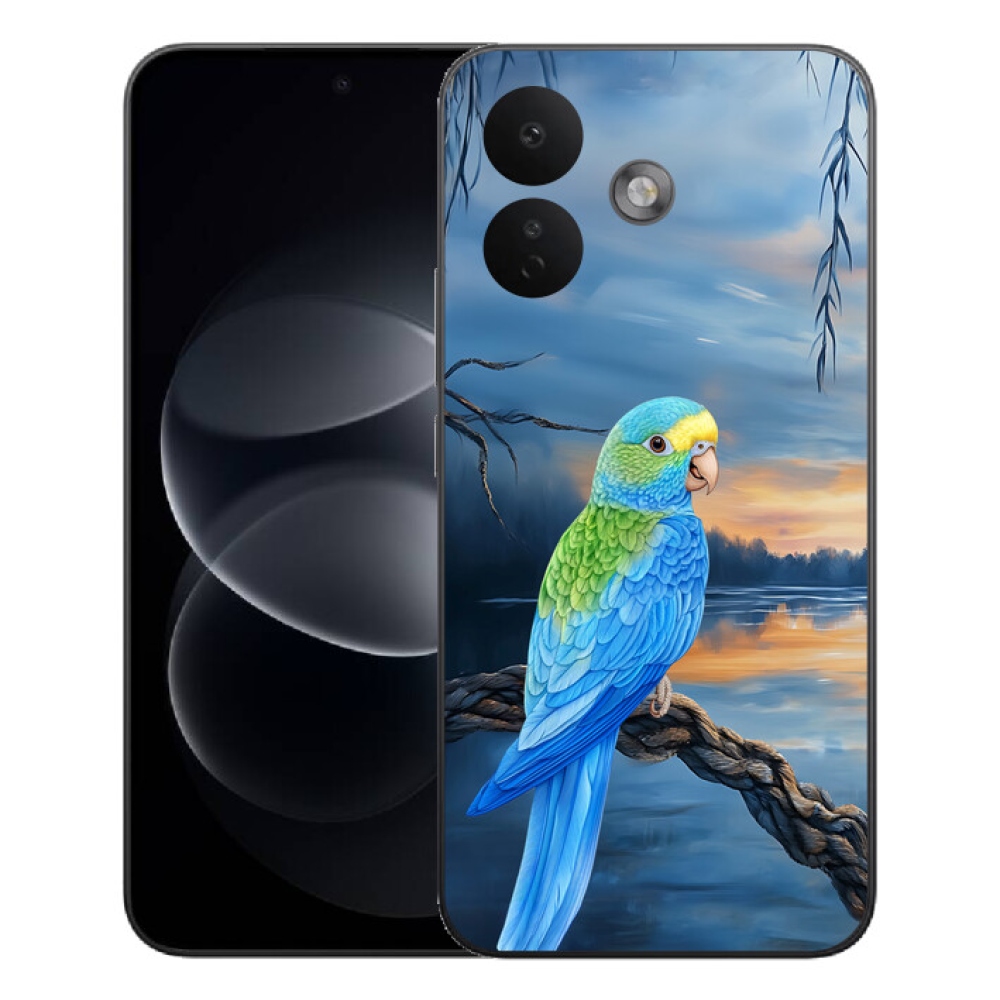 mmCase géltok a Xiaomi Redmi Note 17 Pro 5G-hez – kék papagáj