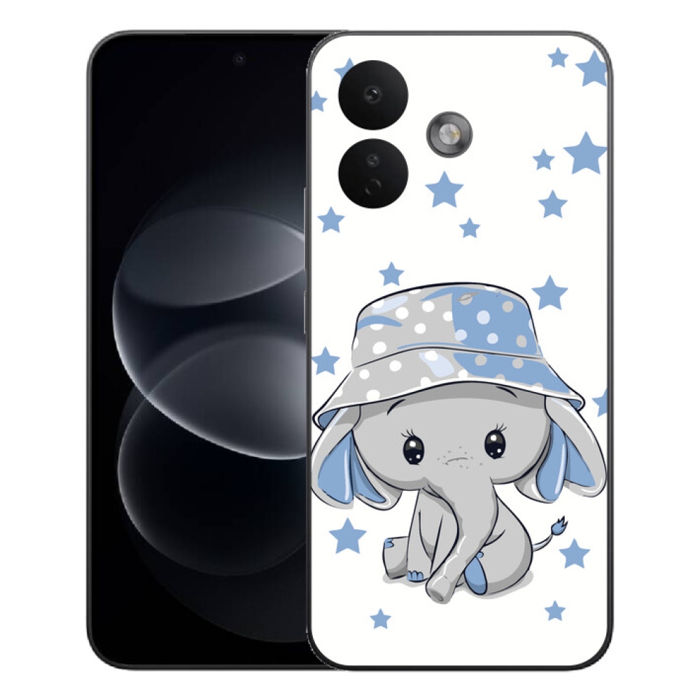 mmCase gél tok a Xiaomi Redmi Note 17 Pro 5G-hez – kék elefánt