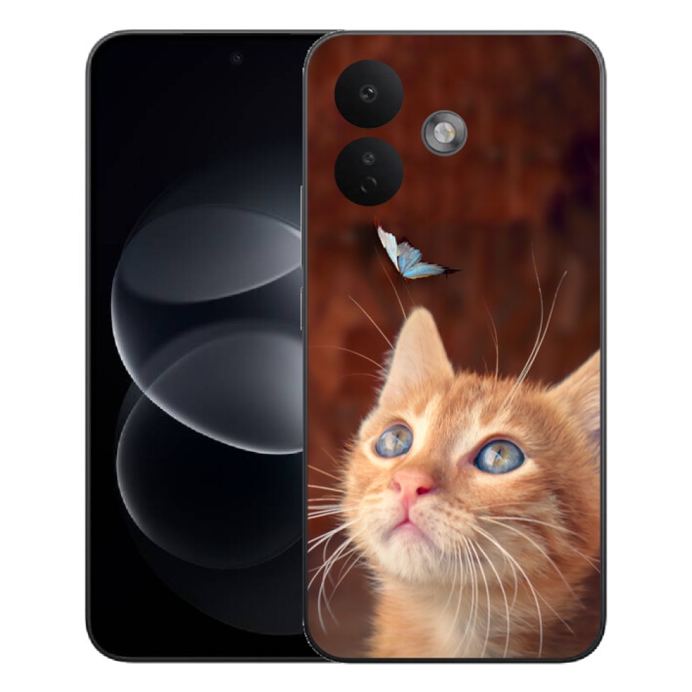 mmCase gél tok a Xiaomi Redmi Note 17 Pro 5G-hez – pillangó és cica